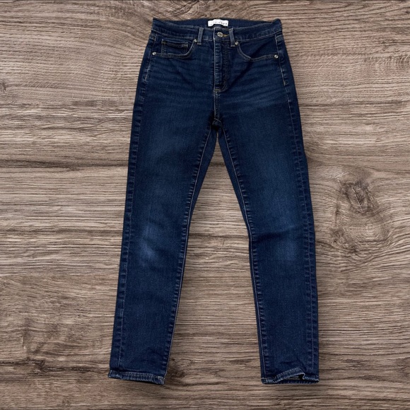 Loft Made and Loved Jeans Womens 27/4 Petite Skinny Medium Wash Blue Denim (744) - Picture 1 of 16